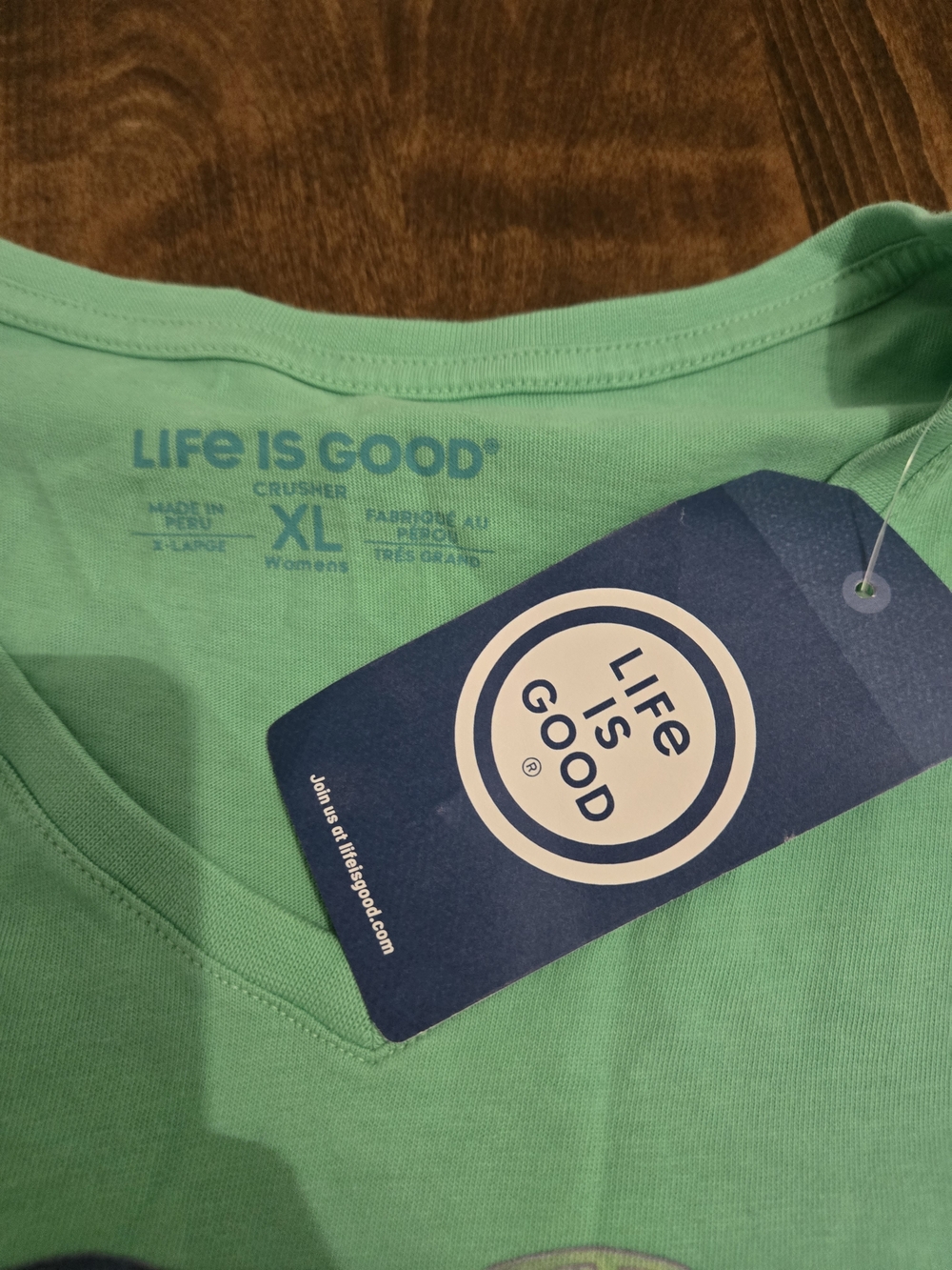 Life is Good Women's Mint Green Dragonfly Heart Tee - Picture 2 of 5